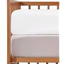 2-Pack Mini Crib Sheets Fitted - Pack N Play Sheets - 38 x 24in, White/Grey