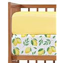 2-Pack Mini Crib Sheets Fitted - Pack N Play Sheets - 38 x 24in, Lemons