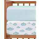 2-Pack Mini Crib Sheets Fitted - Pack N Play Sheets - 38 x 24in, Clouds