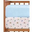 2-Pack Mini Crib Sheets Fitted - Pack N Play Sheets - 38 x 24in, Cute Dinos