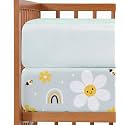 2-Pack Mini Crib Sheets - Pack N Play Sheets - 38 x 24in, Rainbow Bloom
