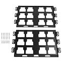 2 Pack Mounting Plates Fit for Packout Toolbox System - Heavy Duty Stainless Steel Wall Mount Rack - 100 Lbs Capacity Metal Storage Organizer for Truck Bed Workshop and Van Floor