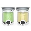 2 Pack NC700 Pints and Lids Replacement Parts, 16oz Creami Swirl Pints and Lids Container Compatible with NC700 Series Ninja Swirl Ice Cream &amp; Soft Serve Makers