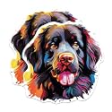 (2 Pack) Newfoundland Dog Breed Stickers - 5 Inches On Longest Side - Choose from Over 100 Dog Breeds - for Cars, Trucks, Skateboards, Laptops - Made in USA - BMCS1906