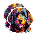 (2 Pack) Newfoundland Dog Breed Stickers - 5 Inches On Longest Side - Choose from Over 100 Dog Breeds - for Cars, Trucks, Skateboards, Laptops - Made in USA - BMCS1905