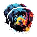 (2 Pack) Newfoundland Dog Breed Stickers - 5 Inches On Longest Side - Choose from Over 100 Dog Breeds - for Cars, Trucks, Skateboards, Laptops - Made in USA - BMCS1904
