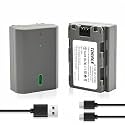 2-Pack NP-FZ100 2600mAh High-Capacity Replacement Batteries with Type-C Direct Charging Port Compatible with Sony ZV-E10II A9III A7CII ZV-E1 A7III Camera