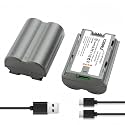 2-Pack NP-W235 2600mAh Batteries with Type- C Direct Charging Port Fit for Fujifilm X-T5, X-T4, VG-XT4, X-H2S, X-H2, GFX50S II, GFX100S, GFX100II, X-S20 Cameras