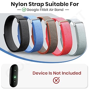 2 pack nylon sport strap compatible for google fitbit air only strap