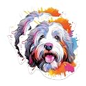 (2 Pack) Old English Sheepdog Dog Breed Stickers - 5 Inches On Longest Side - Choose from Over 100 Dog Breeds - for Cars, Trucks, Skateboards, Laptops - Made in USA - BMCS1910