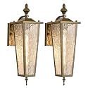 2-Pack Outdoor Wall Light,Vintage Exterior Waterproof Lantern