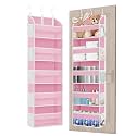 TAHAVICE 2 Pack Over the Door Storage Organizer with 5 Large Pockets
