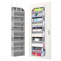 TAHAVICE 2 Pack Over the Door Storage Organizer, 5 Large &amp; 10 Mesh Pockets