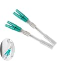 2 Pack Oxygen Cannula Splitter Adapter Y-Shaped Tube 1 to 2 Way Connector Fittings for Two People Using Nasal Cannulas Hose Tubing O2 Oxygen Concentrator Tank Supplies
