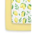 2-Pack Pack N Play Sheets - Playard Mattress Sheets - 38 x 26in, Lemons