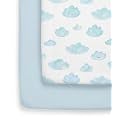 2-Pack Pack N Play Sheets - Playard Mattress Sheets - 38 x 26in, Clouds