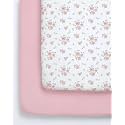 2-Pack Pack N Play Sheets - Playard Mattress Sheets - 38 x 26in, Floral