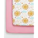 2-Pack Pack N Play Sheets - Playard Mattress Sheets - 38 x 26in, Sunny Drop