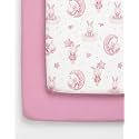 2-Pack Pack N Play Sheets - Playard Sheets - 38 x 26in, Bunny Dream