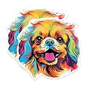 (2 Pack) Pekingese Dog Breed Stickers - 5 Inches On Longest Side - Choose from Over 100 Dog Breeds - for Cars, Trucks, Skateboards, Laptops - Made in USA - BMCS1915