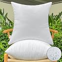 2 Pack Pillow Inserts Waterproof Outdoor 22x22 inch White