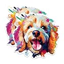 (2 Pack) Poodle Dog Breed Stickers - 5 Inches On Longest Side - Choose from Over 100 Dog Breeds - for Cars, Trucks, Skateboards, Laptops - Made in USA - BMCS1921