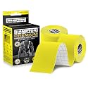 (2 Pack) Premium Kinesiology Tape | Athletic Tape Supports &amp; Protects Muscles, Knees, Shoulders &amp; Plantar Fasciitis | Waterproof &amp; Hypoallergenic | Uncut Kinesiology Tape (Yellow)