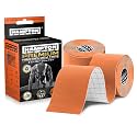 (2 Pack) Premium Kinesiology Tape | Athletic Tape Supports &amp; Protects Muscles, Knees, Shoulders &amp; Plantar Fasciitis | Waterproof &amp; Hypoallergenic | Uncut Kinesiology Tape (Orange)
