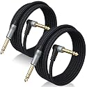 2 Pack Premium TRS Cable 20FT, Noise Free &amp; Long-Lasting