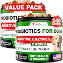 (2 Pack) Probiotics for Dogs - 240 Ct, Dog Probiotics and Digestive Enzymes