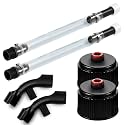 2 Pack Racing Fuel Jug Hose kits, Gas Cans Hose with X-shaped Hose Bender and Cap for Gas Cans, egs Jugs, Jugs, Scribner Fuel Jugs, Scribner Fuel Jugs, 5 Gallon Jugs