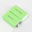 2-Pack Rechargeable 9 Volt NiMH Batteries 160mAh Long Lasting Power Recharge up to 1200 Times Replacement for Electric Devices (9V,0.16AH)