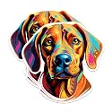 (2 Pack) Rhodesian Ridgeback Dog Breed Stickers - 5 Inches On Longest Side - Choose from Over 100 Dog Breeds - for Cars, Trucks, Skateboards, Laptops - Made in USA - BMCS1934