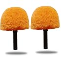 2 Pack Robust Cobweb Duster Head Brush – Superior Twist-On Web Cleaning Tool – Spider Web Remover Brush Compatible with Standard 3/4 Inch Threaded Poles for Outdoor &amp; Indoor Use – Head Only (Orange)