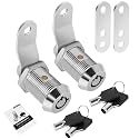 Cylinnda 2 Pack RV Cabinet Locks Keyed Alike - 7/8' Storage RV Locks with Keys for Storage Door &amp; Tool Box Protection