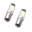 BikerWorks® 2 PACK - S2 12V Super Bright LED 6500K Light Bulb for Chinese Scooters ATV 50cc 150cc 250cc for Tao Znen Jonway Tank Baron etc