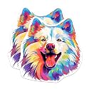 (2 Pack) Samoyed Dog Breed Stickers - 5 Inches On Longest Side - Choose from Over 100 Dog Breeds - for Cars, Trucks, Skateboards, Laptops - Made in USA - BMCS1941