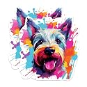 (2 Pack) Scottish Terrier Dog Breed Stickers - 5 Inches On Longest Side - Choose from Over 100 Dog Breeds - for Cars, Trucks, Skateboards, Laptops - Made in USA - BMCS1945