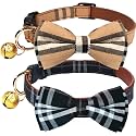 2 PackSet Dog Collars with Bow Tie