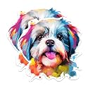 (2 Pack) Shih Tzu Dog Breed Stickers - 5 Inches On Longest Side - Choose from Over 100 Dog Breeds - for Cars, Trucks, Skateboards, Laptops - Made in USA - BMCS1955