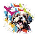 (2 Pack) Shih Tzu Dog Breed Stickers - 5 Inches On Longest Side - Choose from Over 100 Dog Breeds - for Cars, Trucks, Skateboards, Laptops - Made in USA - BMCS1952