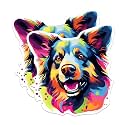 (2 Pack) Shiloh Shepherd Dog Breed Stickers - 5 Inches On Longest Side - Choose from Over 100 Dog Breeds - for Cars, Trucks, Skateboards, Laptops - Made in USA - BMCS1958