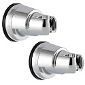 2-Pack Shower Head Holder Suction Cup Vacuum Handheld Shower Holder, Chrome