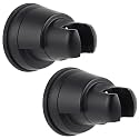 2-Pack Shower Head Holder Suction Cup, Vacuum Handheld Shower Holder, Black