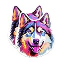 (2 Pack) Siberian Husky Dog Breed Stickers - 5 Inches On Longest Side - Choose from Over 100 Dog Breeds - for Cars, Trucks, Skateboards, Laptops - Made in USA - BMCS1959