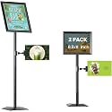 2 Pack Sign Stand for Display, 8.5 x 11 Heavy Duty Metal Sign Holder Stand