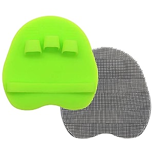 soft silicone shower brush body amp face amp short hair wash bath exfoliating skin massage scrubber dry skin brushing glove loofah fit for sensitive and all kinds of skin blue