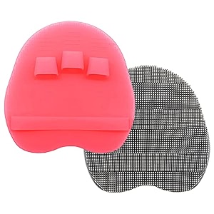 soft silicone shower brush body amp face amp short hair wash bath exfoliating skin massage scrubber dry skin brushing glove loofah fit for sensitive and all kinds of skin blue