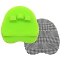 Soft Silicone Shower Brush, Body &amp; Face &amp; Short Hair Wash, Bath Exfoliating Skin Massage Scrubber, Dry Skin Brushing Glove Loofah, Fit for Sensitive and All Kinds of Skin (Blue)