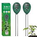 2 Pack Soil Tester, 3-in-1 Plant Moisture Meter Light & PH Tester